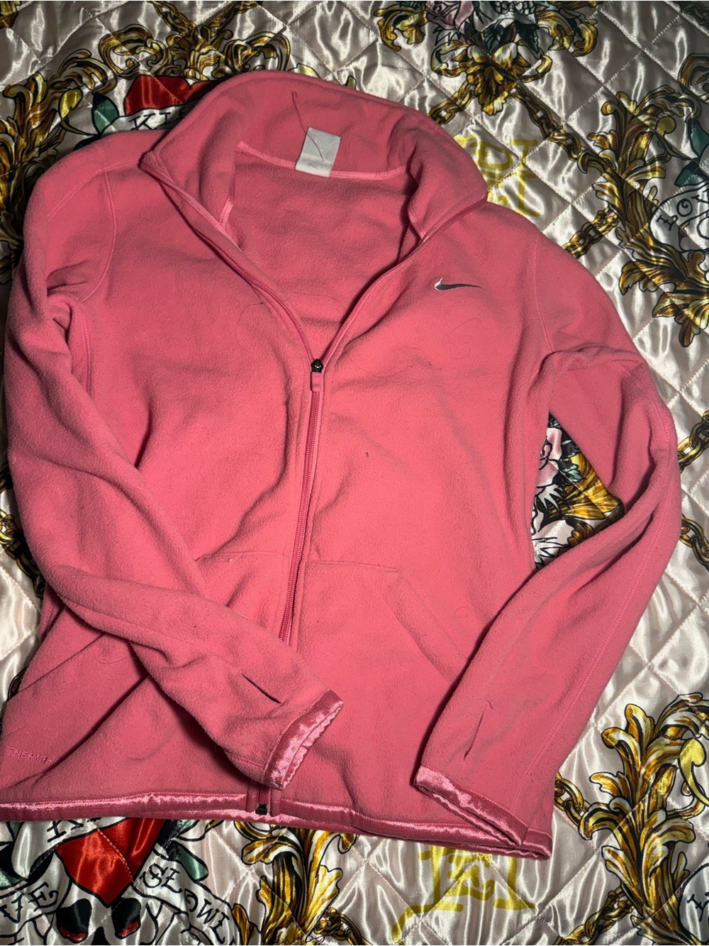 Nike Pink Full-Zip Fleece Jacket